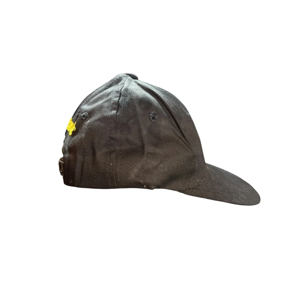 Vintage USA Olympics Black Havoline Sponsor Snapback Hat Black Cotton‎